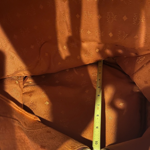 MCM Tan and Brown Travel Bag - Picture 14 of 15